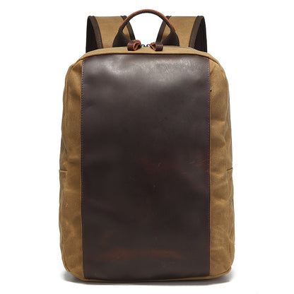 Canvas Laptop Backpack with Luggage Sleeve and 15.6 Inch Storage