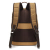 Canvas laptop backpack specification graphic showing 30 cm width, 41 cm height, 11 cm depth, and 15.6 inch compatibility.