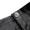 Genuine Leather Shorts Women Loose Wide Leg Cropped