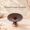 Incense Stick Holder with Wood Grain Alloy Tray and Detachable Head