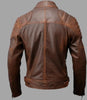 stylish leather jacket mens brown