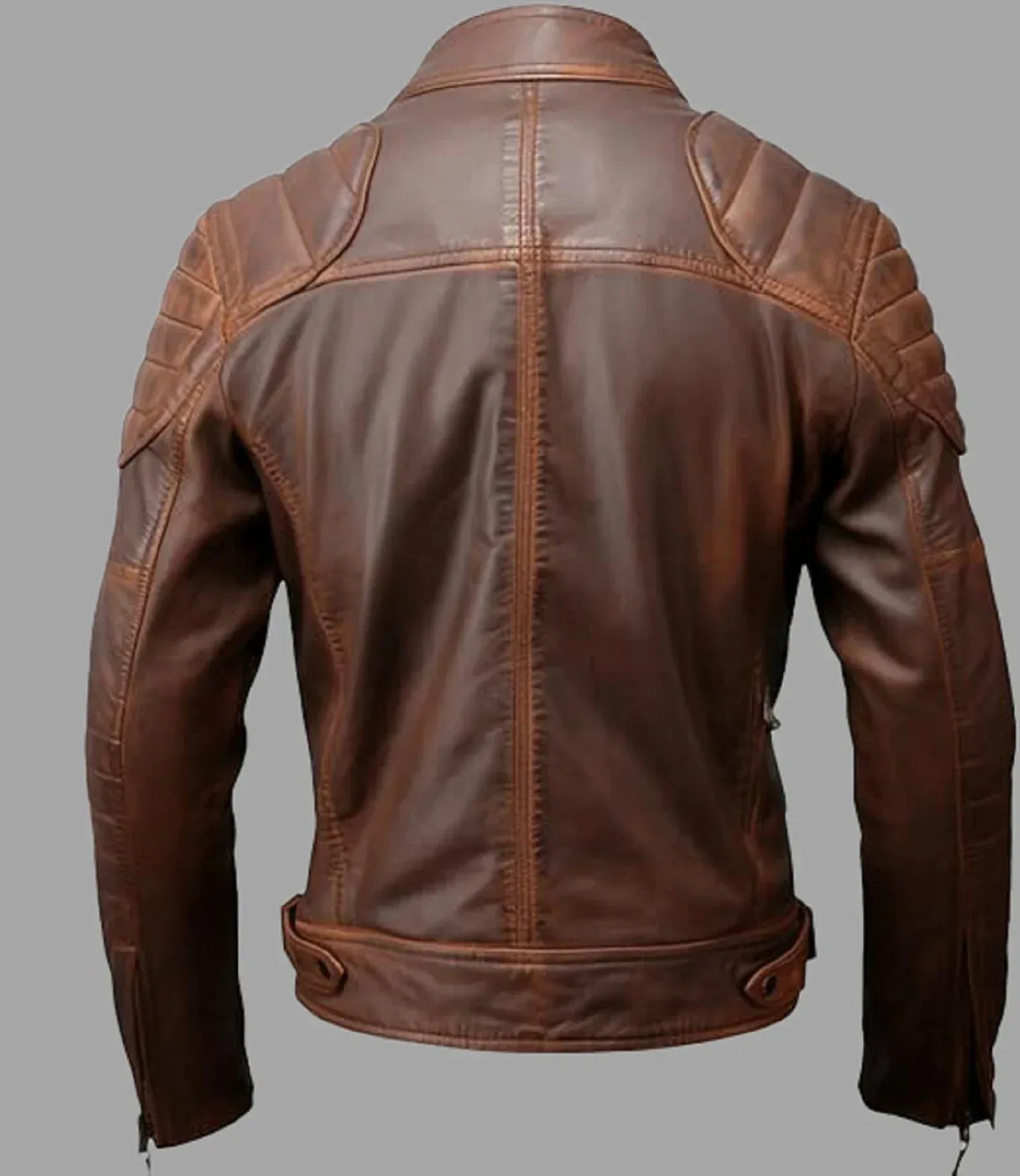 stylish leather jacket mens brown