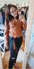 Brown Faux Leather Jacket for Women – Belted Biker Style