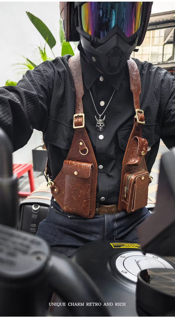 Genuine Leather Shoulder Holster Bag for Men