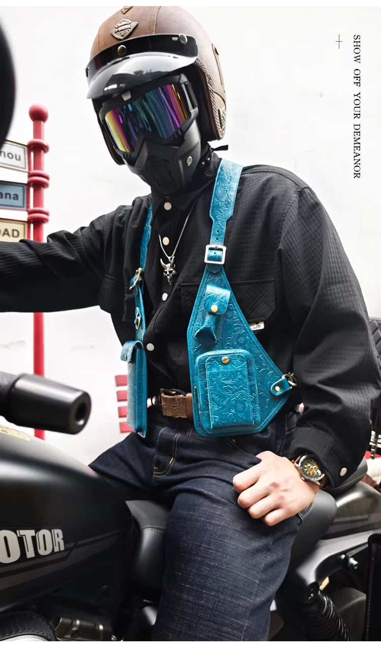 Genuine Leather Shoulder Holster Bag for Men
