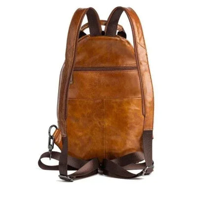 Real Leather Retro Mini Backpack