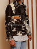 Long Sleeve Hair On Cowhide Jacket