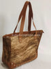 Cowhide Tote Bag Large Brindle Leather Shoulder Bag