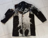 men cowhide jackets black brown white