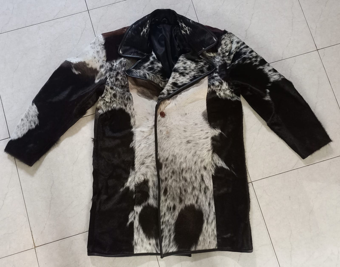 men cowhide jackets black brown white
