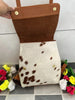 Spotted Cowhide Backpack Brown White Hair On Hide