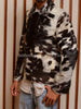 Long Sleeve Hair On Cowhide Jacket
