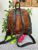 Western Cowhide Leather Backpack Hair On Hide Travel Bag