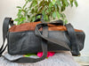 Western Cowhide Leather Backpack Hair On Hide Travel Bag
