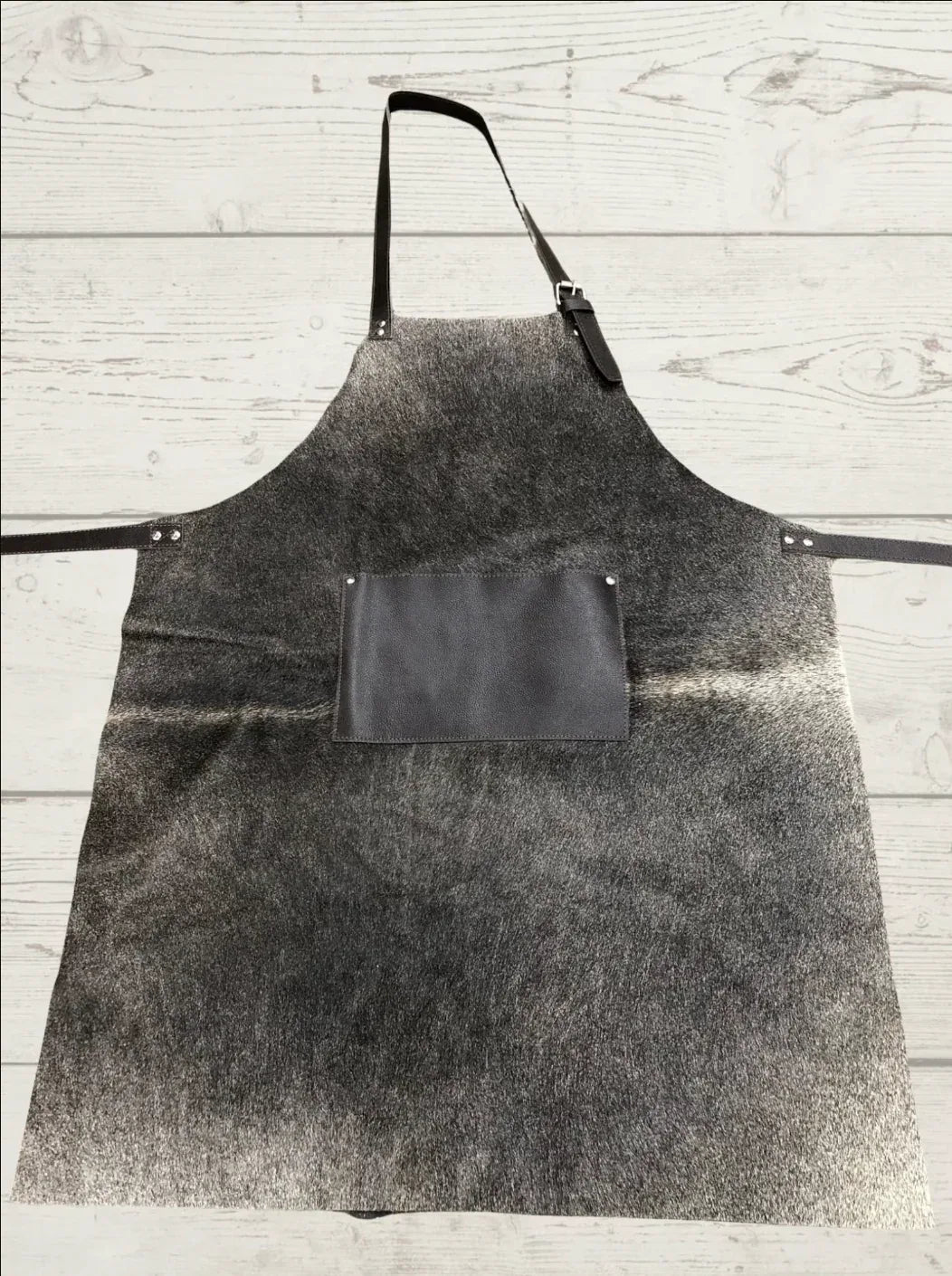 Cowhide Leather Apron Hair On Hide Cooking Work Apron