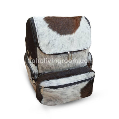 cowhide backpack purse genuine leather
