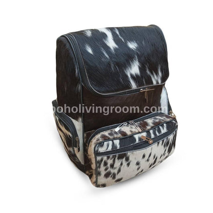 cowhide backpack purse genuine leather