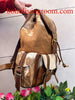 cowhide backpack purse small leather backpack bag