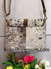 cowhide fur crossbody bag women cow hair leather purse