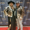 cowhide jacket natural fur hair on hide