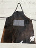 Cowhide Leather Apron Hair On Hide Cooking Work Apron