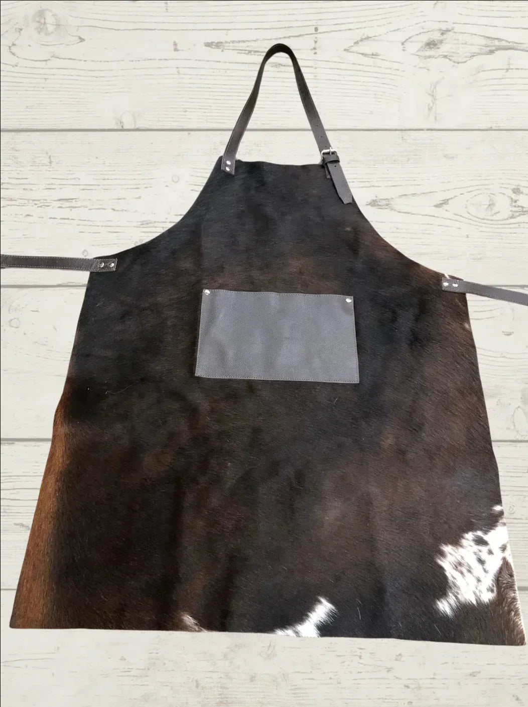 Cowhide Leather Apron Hair On Hide Cooking Work Apron