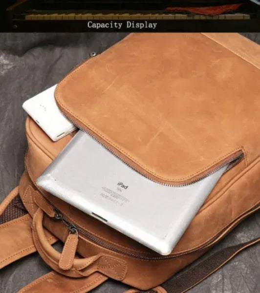 Premium Leather Office Backpack