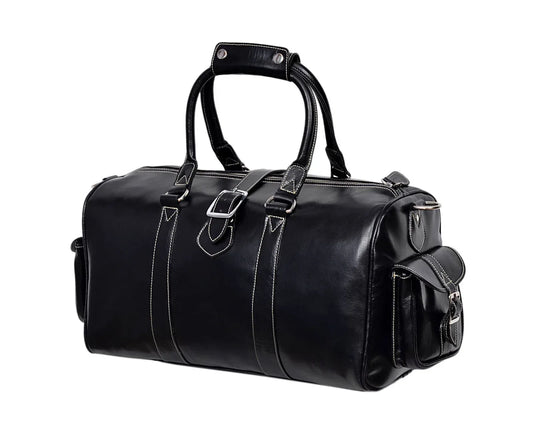 custom leather duffel bag genuine cowhide leather travel bag mens