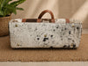 Real cowhide duffle bag travel leather overnight carry bag