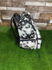 cowhide backpack black white leather backpack purse