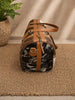 Real cowhide duffle bag travel leather overnight carry bag