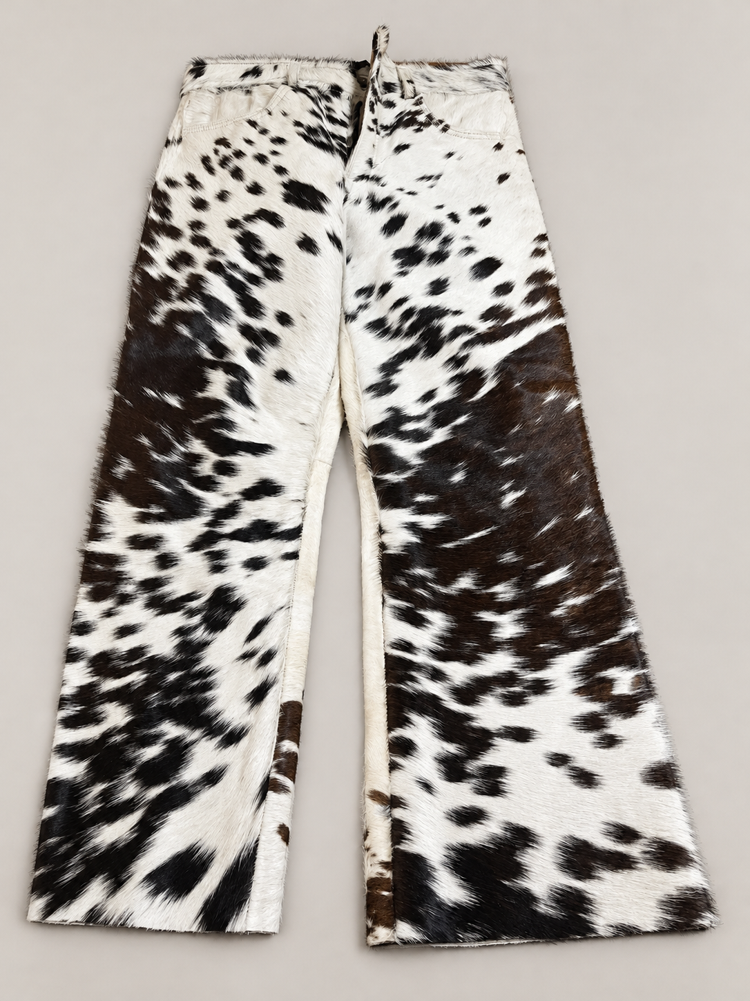 Cowhide Pants for Men with Hair-On Hide Jacket Set
