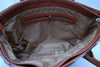 solid brown cowhide tote bag hair on hide leather purse