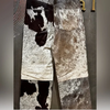 Hair on cowhide western pants for rodeo outfits