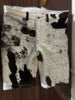 cowhide shorts men black white