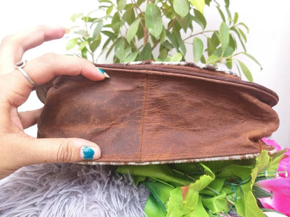 cowhide sling bag women real leather crossbody purse