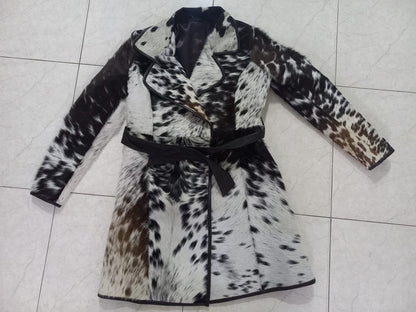 Women Hair On Cowhide Coat