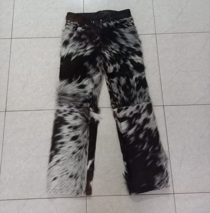 cowhide pants women