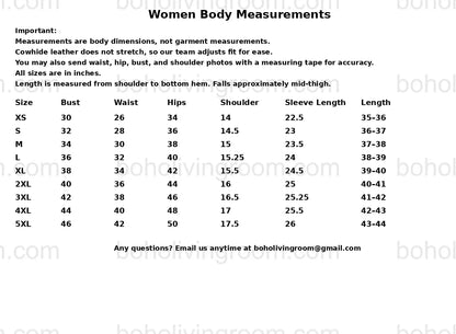 Women’s Hair-On Cowhide Long Trench Coat