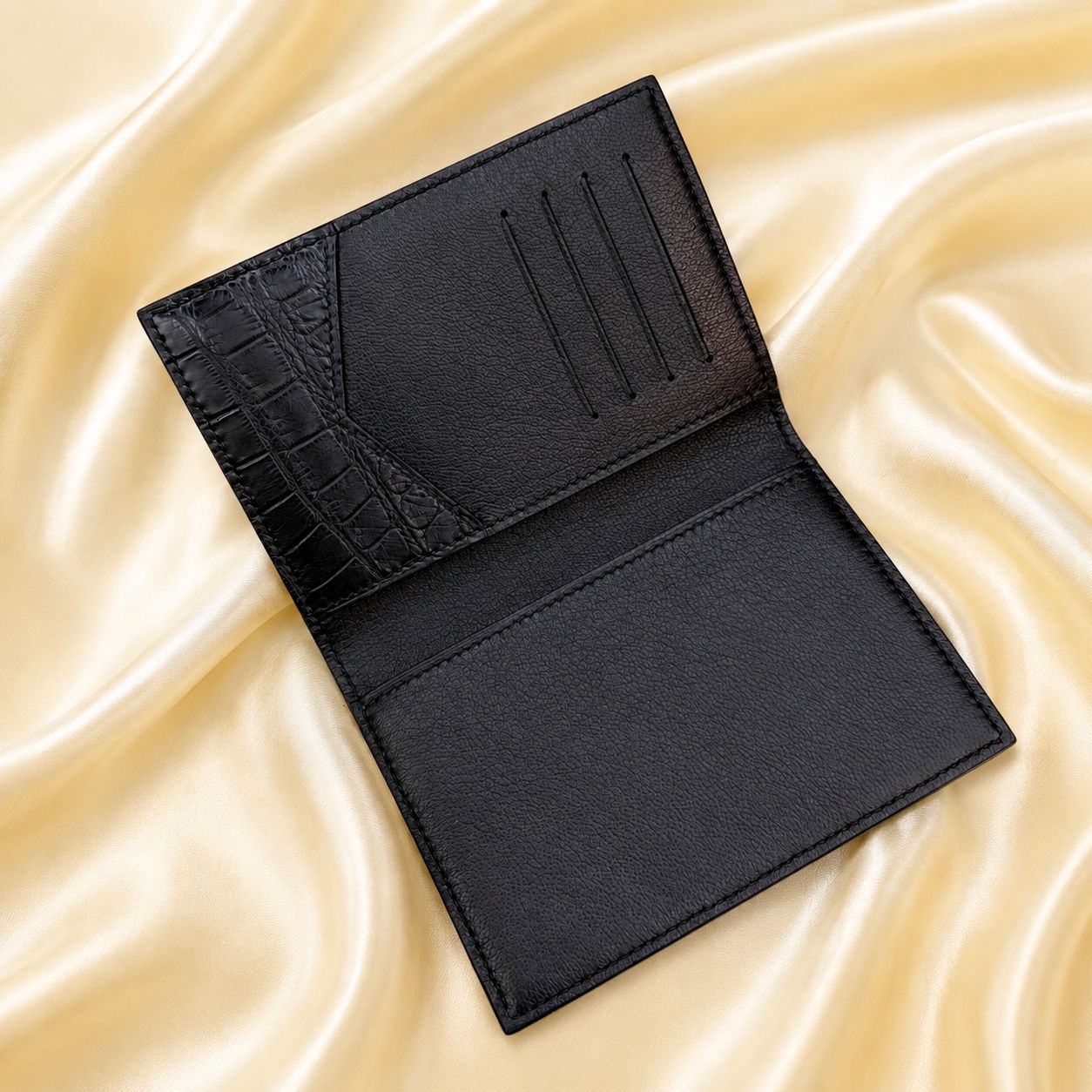 Genuine Crocodile Leather Passport Holder for Men