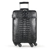 Crocodile Leather Trolley Suitcase for Business & Travel 1 Real Crocodile Leather