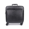 Premium Real Crocodile Leather Trolley Suitcase for Men 16 Inch