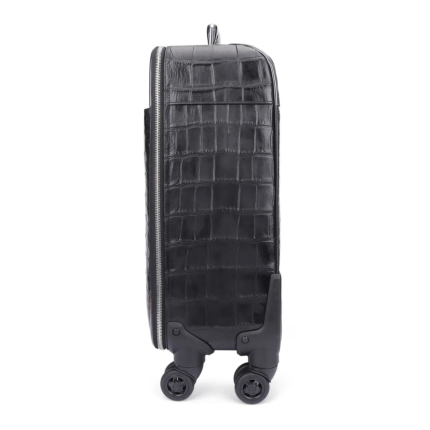 Premium Real Crocodile Leather Trolley Suitcase for Men