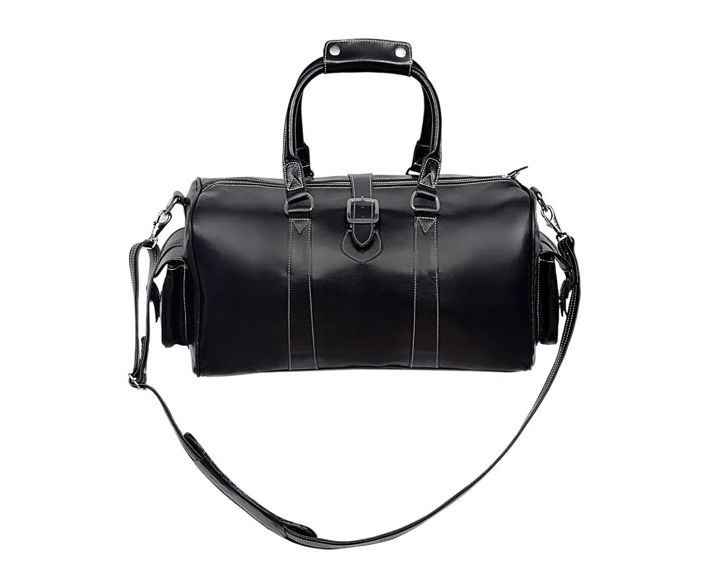 custom leather duffel bag genuine cowhide leather travel bag mens