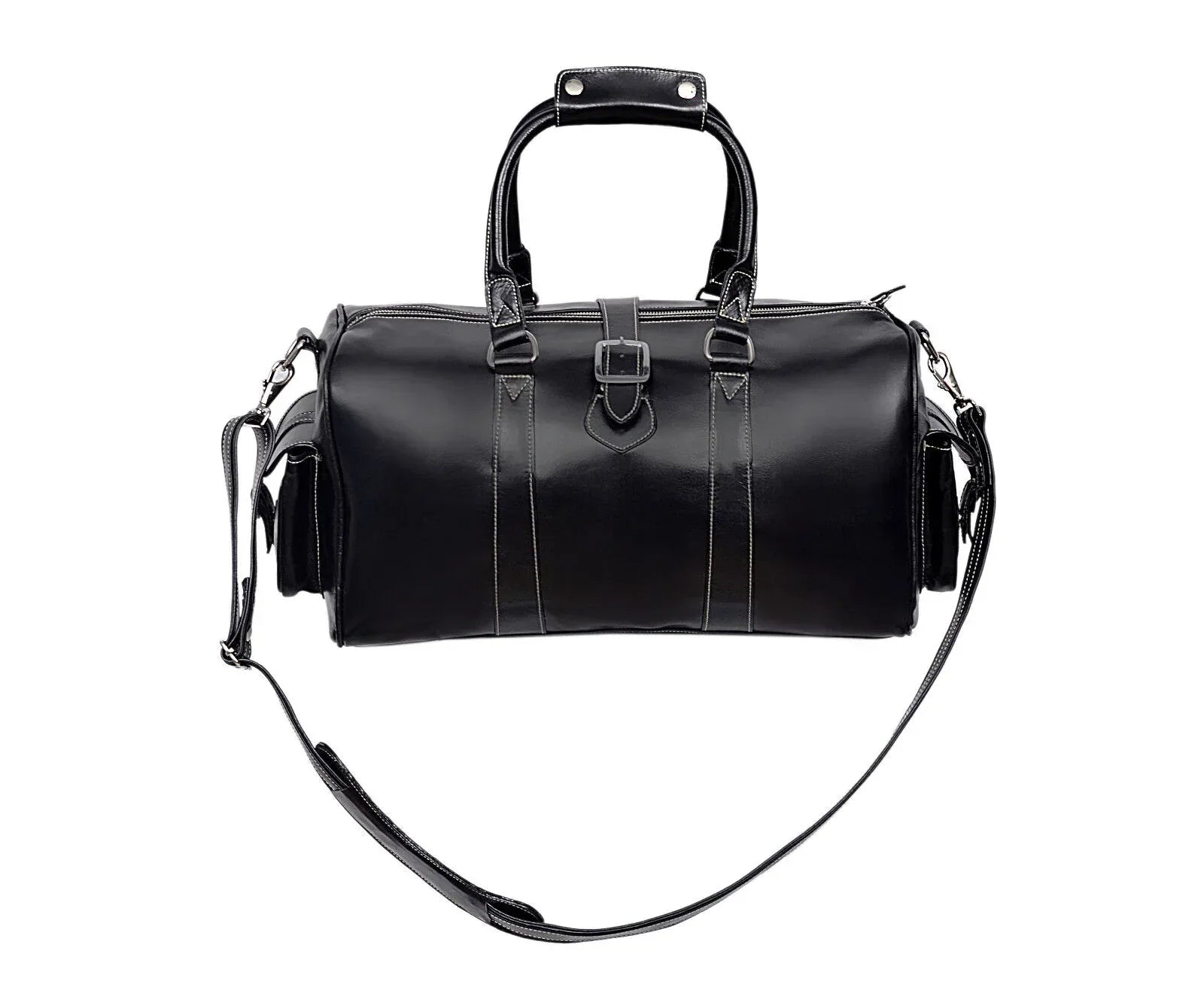 custom leather duffel bag genuine cowhide leather travel bag mens