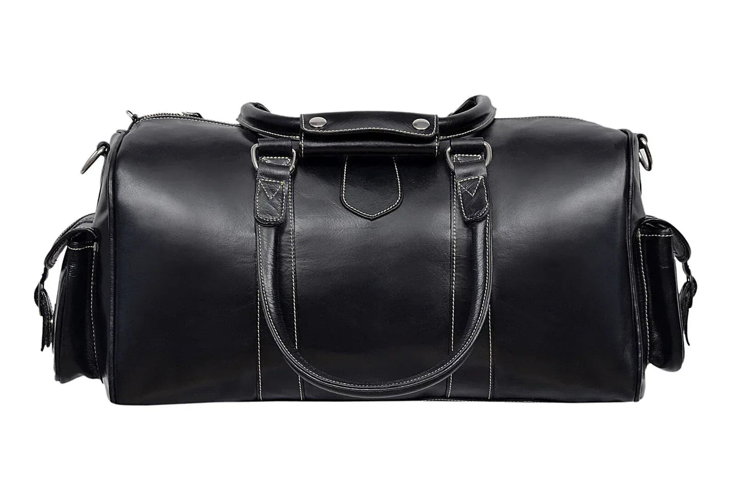 custom leather duffel bag genuine cowhide leather travel bag mens