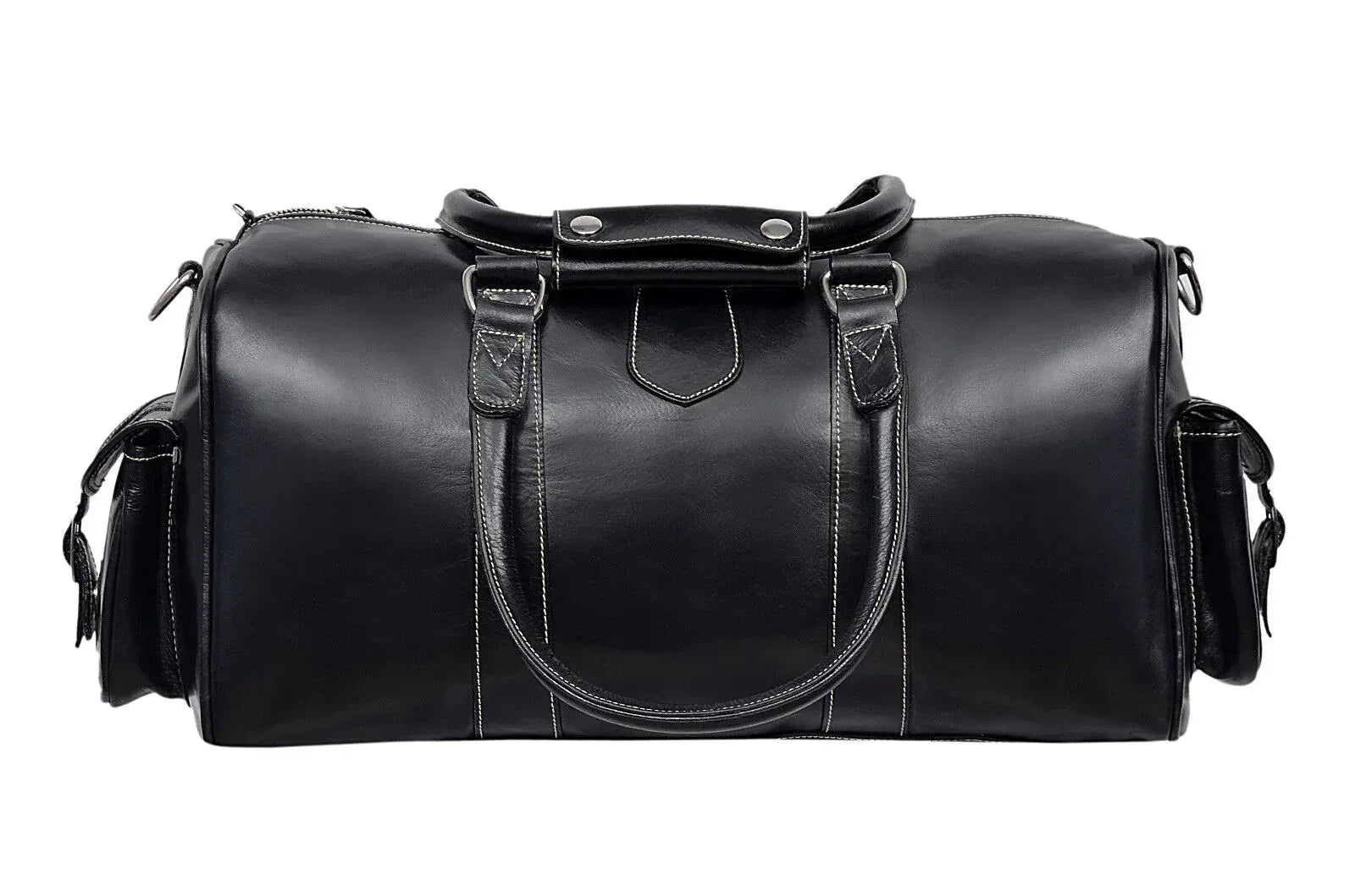 custom leather duffel bag genuine cowhide leather travel bag mens