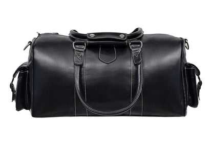 custom leather duffel bag genuine cowhide leather travel bag mens