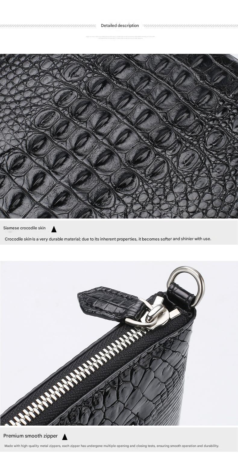Men’s Crocodile Leather Clutch Bag