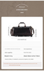 Crazy Horse Leather Trolley Garment Duffel